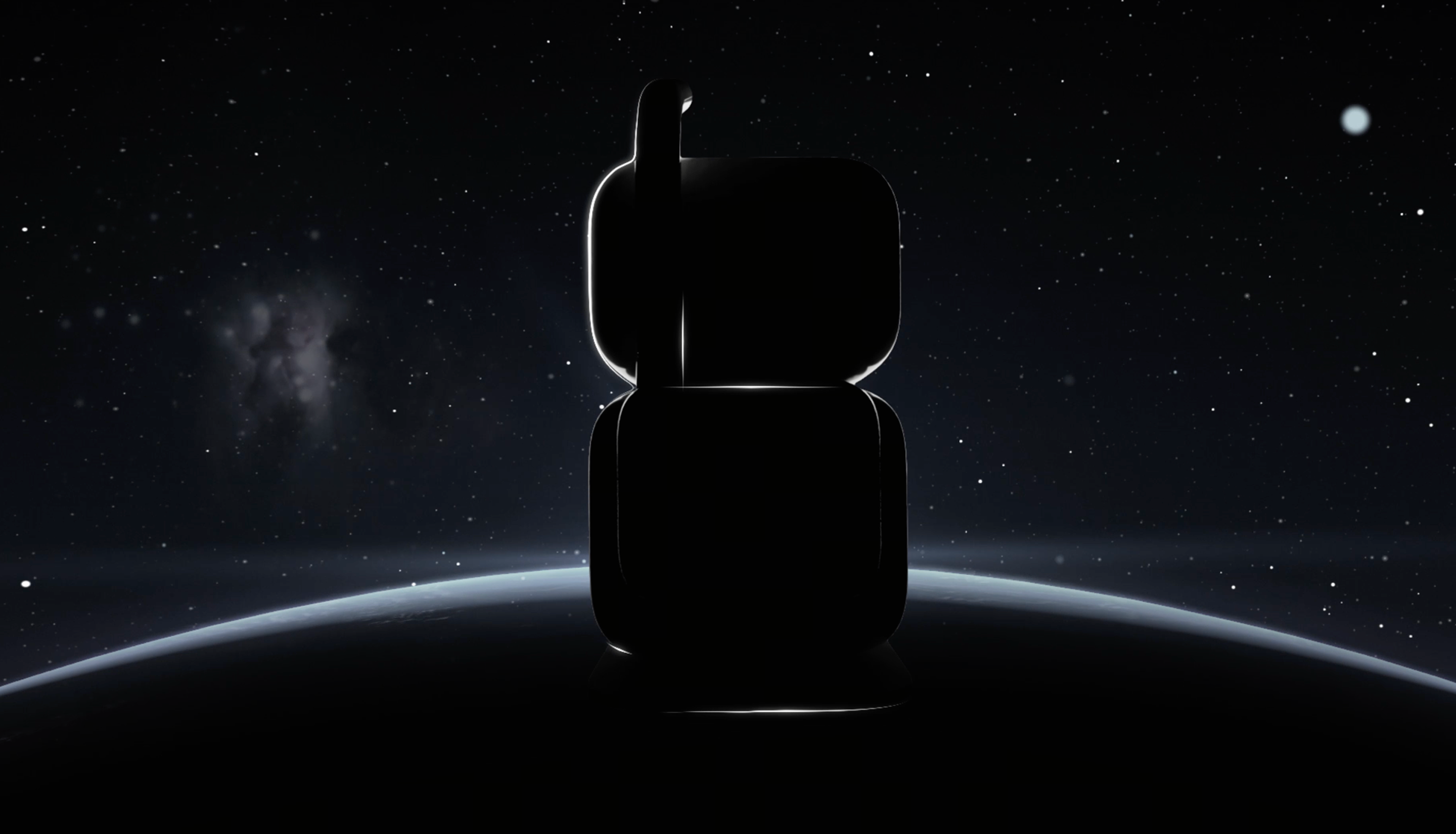 星空背景中的 SenseRobot 产品剪影